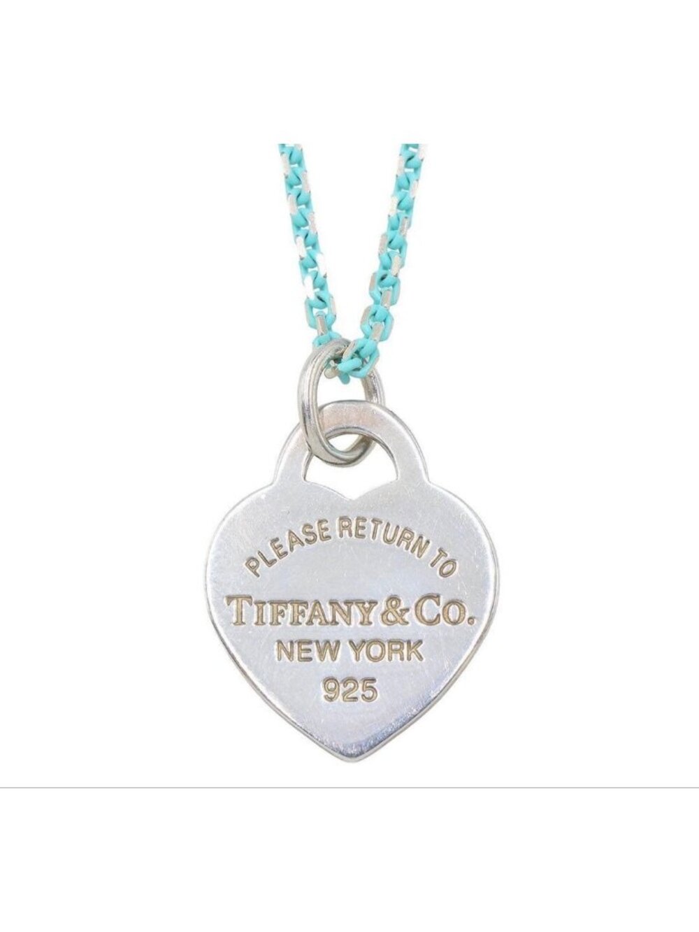 Tiffany & Co Enamel Return to Tiffany Heart Necklace